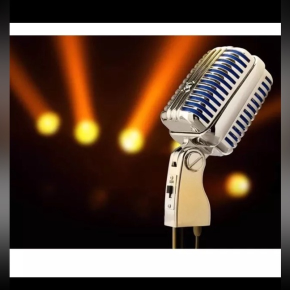 Monoprice Memphis Blue Classic Retro-Style Dynamic Mic For Podcasting, S… - Picture 6 of 6